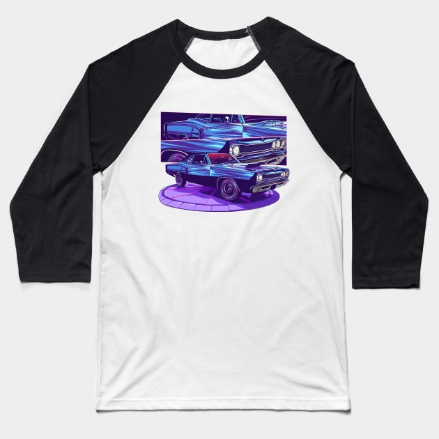 Dodge Charger 2 Frame Baseball T-Shirt by Den Vector